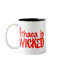 Ithaca is Wicked Red Logo Mug by wickedithaca Ithaca is Wicked Red Logo Mug