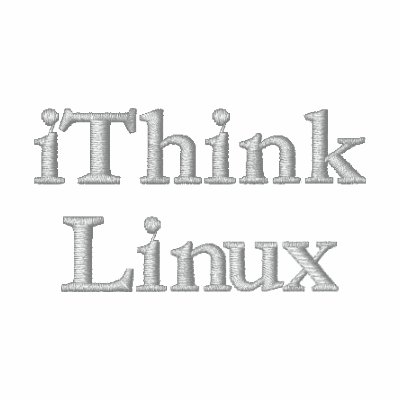 iThink Linux, Designs by Che Dean Embroidered Hoodie