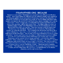 ITISAPARTHEID.ORG BECASUE postcards