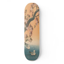 Ito, Duck and Cherry Blossoms Japanese Woodblock S Skate Boards