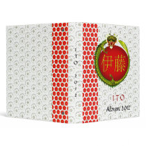 Ito Monogram Dragon 3 Ring Binders