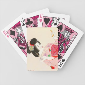 Ito Shinsui Make up vntage japanese geisha lady Card Decks