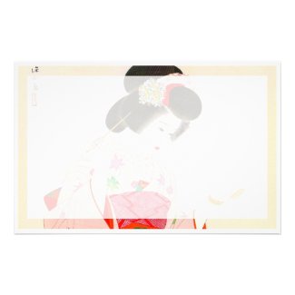 Ito Shinsui Make up vntage japanese geisha lady Custom Stationery