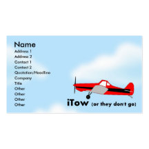 iTow Sailplane Glider Business Card