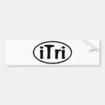 iTri Oval Bumper Stickers