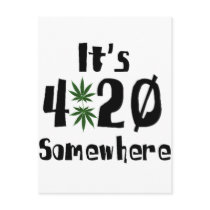 it's 420 somewhere postcard