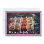 It's a 4th July BBQ invitation