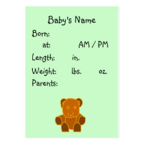 It's A Baby! - birth announcement template business cards by Horseshoes3 It's A Baby! - birth announcement template business cards