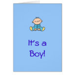 It's a Baby Boy cartoon Card