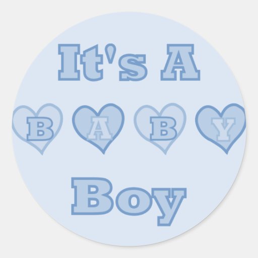 Its A Baby Boy Sticker Zazzle