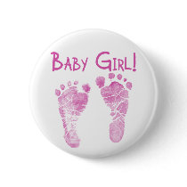 It's a baby girl! buttons