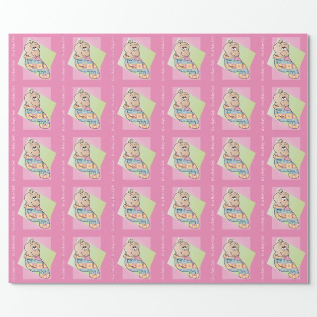 baby girl wrapping paper