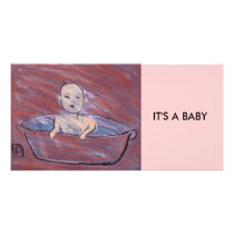 ITS A BABY CUSTOM PHOTO CARD