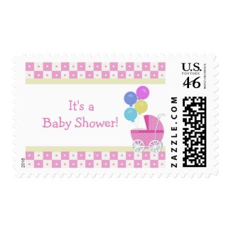 It's a Baby Shower Postage Stamps stamp