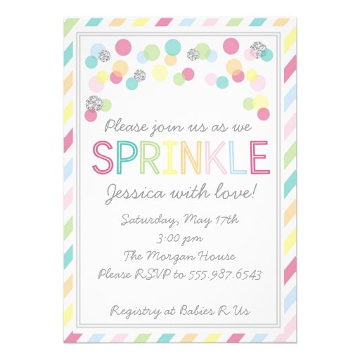 It's a Baby Sprinkle! Baby Shower Invitation