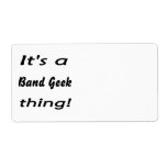 It's a band geek  thing! custom shipping labels