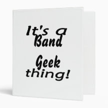 It's a band geek thing! vinyl binder
