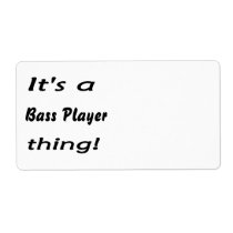It's a bass player thing! Bass guitar attitude labels