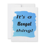 It's a Bengal thing! Personalized Invitation
