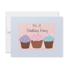 It's A Birthday Party invitation