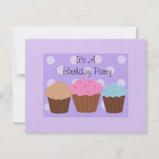It's A Birthday Party invitations