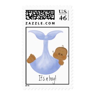 It's a boy! African-American boy Postage Stamp