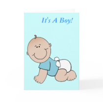 Its A Boy Announcement Card