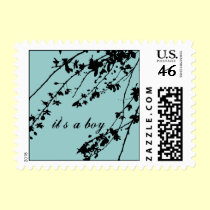 It's a Boy Announcement Postage postage by ViolettoDesigns It's a Boy Announcement Postage postage
