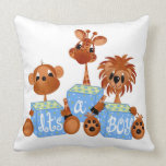 It's A Boy Baby Animal Pillow