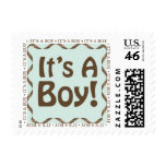 It's A Boy Baby Announcement Postage Stamp