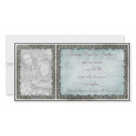 "It's a Boy" Baby Blue Rustic Custom Photo Card