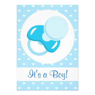 It's a Boy Baby Boy Design Personalized Announcement