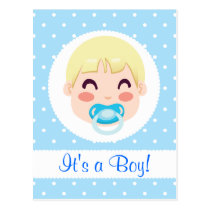 It's a Boy Baby Boy Design postcards