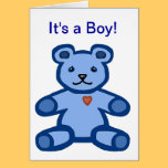 It's a boy - baby congratulations and welcome cards