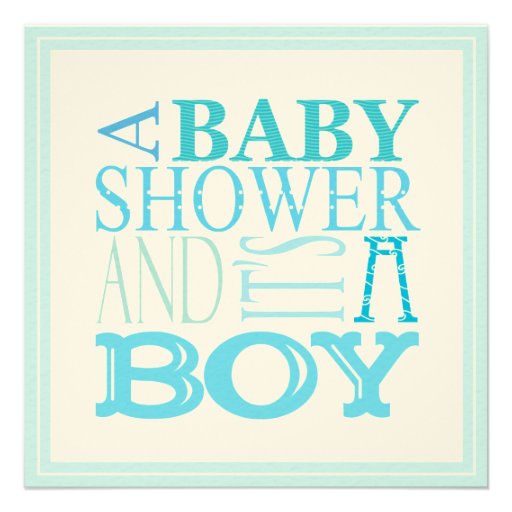 It's a Boy Baby Shower Invitation from Zazzle.com