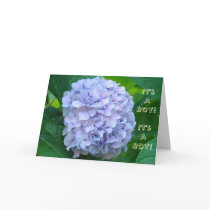 It's a Boy! Baby Shower Invitations Blue Flowers Card