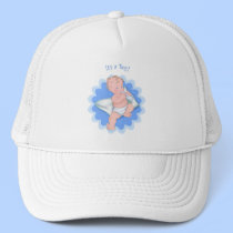 It's a Boy! Baby With Bottle hats