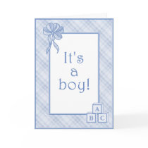 It's a Boy! Birth Announcement cards