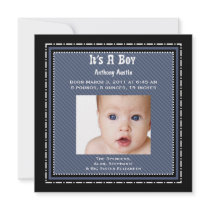It's A Boy Birth Announcement