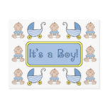 "It's a Boy!" Birth Announcement Postcard