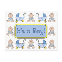 "It's a Boy!" Birth Announcement postcards by JuJuGarden "It's a Boy!" Birth Announcement postcards