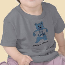 It's A Boy Blue Bear t-shirts