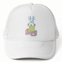 It's A Boy Blue Bunny Trucker Hats