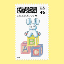 It's A Boy Blue Bunny stamps