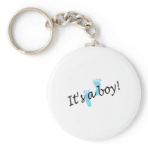 It's A Boy (Blue Feet) Key Chain