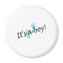 It's A Boy (Blue Feet) Fridge Magnet