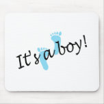 It's A Boy (Blue Feet) Mouse Pads