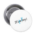 It's A Boy (Blue Feet) Pinback Button