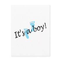 It's A Boy (Blue Feet) Post Card