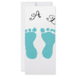 It's A Boy Blue Footprints rack cards